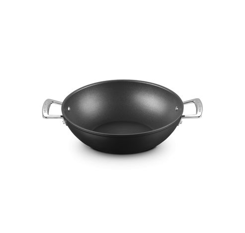 Wok Anti-Adhérent Les Forgées 28cm 3,9l Noir  Le Creuset