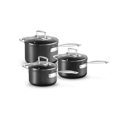 Set de 3 Casseroles Anti-Adhérentes Les Forgées 16/18/20cm 