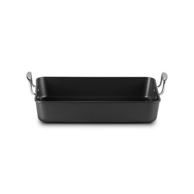 Plat à Rôtir Rectangulaire Anti-Adhérent Les Forgées35cm 5,5l Noir  Le Creuset