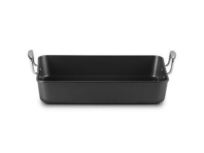 Rechthoekige Braadslede met 4x Sterkere Anti-Aanbaklaag 35cm 5,5l Zwart