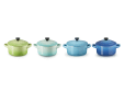 Mini Stoofpannen Set van 4 in Aardewerk 10cm 0,25l Sea Breeze