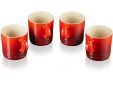 Set de 4 Mugs en Céramique 0,35l Cerise