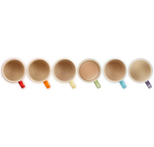 Set de 6 Mugs Arc-en-Ciel en Céramique 0,35l  Le Creuset