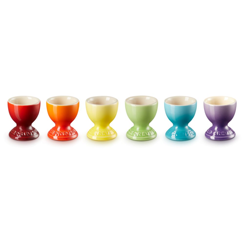 Eierdopjes Rainbow Set van 6 in Aardewerk 6cm 0,04l 