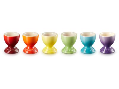 Eierdopjes Rainbow Set van 6 in Aardewerk 6cm 0,04l
