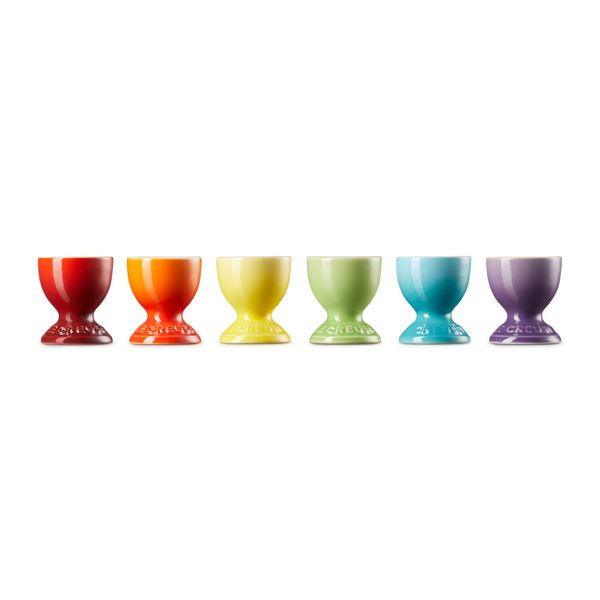 Eierdopjes Rainbow Set van 6 in Aardewerk 6cm 0,04l 