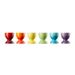 Eierdopjes Rainbow Set van 6 in Aardewerk 6cm 0,04l 