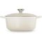 Gietijzeren Ronde cocotte 20cm 2,4L Meringue 