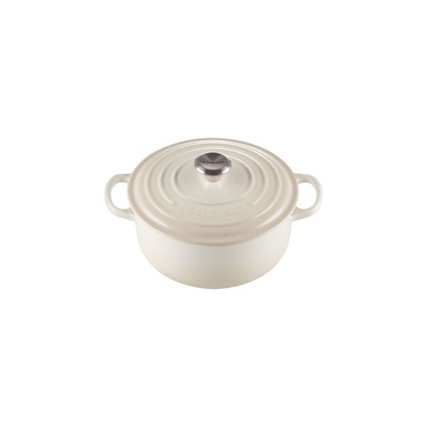 Le Creuset Gietijzeren Ronde cocotte 20cm 2,4L Meringue