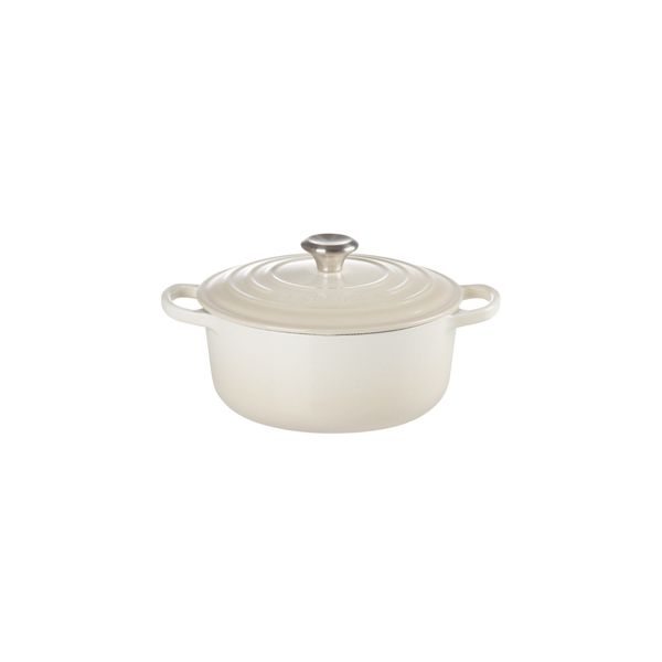 Le Creuset Gietijzeren Ronde cocotte 20cm 2,4L Meringue