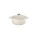 Gietijzeren Ronde cocotte 20cm 2,4L Meringue 