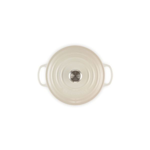 Gietijzeren Ronde cocotte 20cm 2,4L Meringue 