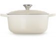 Gietijzeren Ronde cocotte 20cm 2,4L Meringue