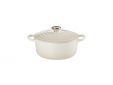 Stoofpan Rond in Geëmailleerd Gietijzer 20cm 2,4L Meringue
