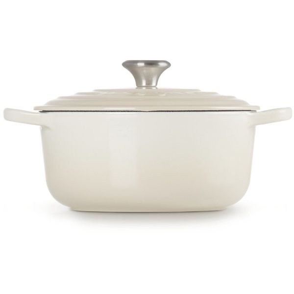 Gietijzeren Ronde cocotte 22cm 3,3L Meringue 