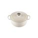 Gietijzeren Ronde cocotte 22cm 3,3L Meringue 