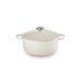 Gietijzeren Ronde cocotte 22cm 3,3L Meringue 