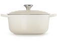 Gietijzeren Ronde cocotte 22cm 3,3L Meringue