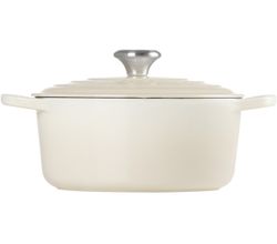 Gietijzeren Ronde cocotte 24cm 4,2L Meringue Le Creuset