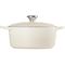 Gietijzeren Ronde cocotte 24cm 4,2L Meringue 