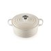 Gietijzeren Ronde cocotte 24cm 4,2L Meringue 