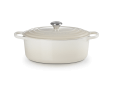 Stoofpan Ovaal in Geëmailleerd Gietijzer 31cm 6,3l Meringue