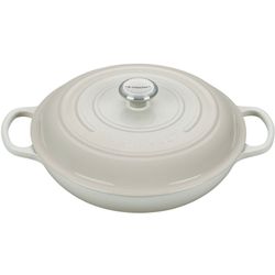 Le Creuset Campagnard in Geëmailleerd Gietijzer 30cm 3,5l Meringue 