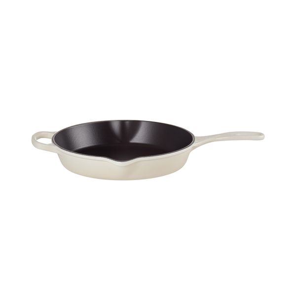 Le Creuset Skillet Hoog in Geëmailleerd Gietijzer 26cm 2l Meringue