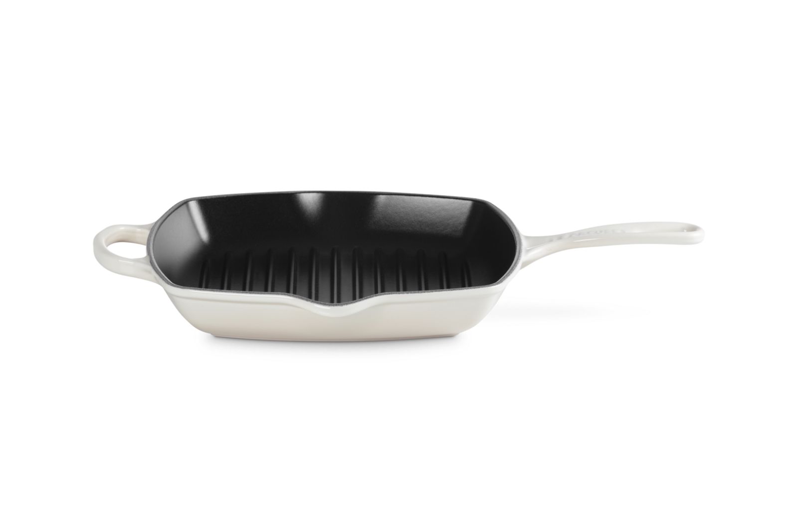 Signature Grillit® Vierkant in Geëmailleerd Gietijzer 26cm Meringue