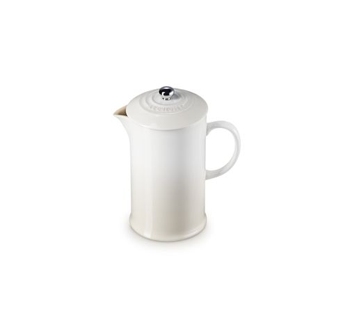 Cafetière à piston en céramique 1l Meringue  Le Creuset