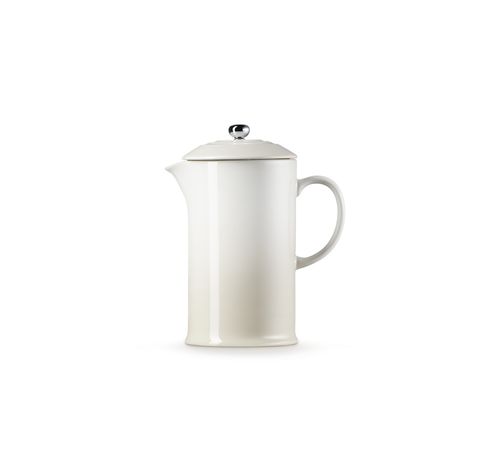 Cafetière à piston en céramique 1l Meringue  Le Creuset