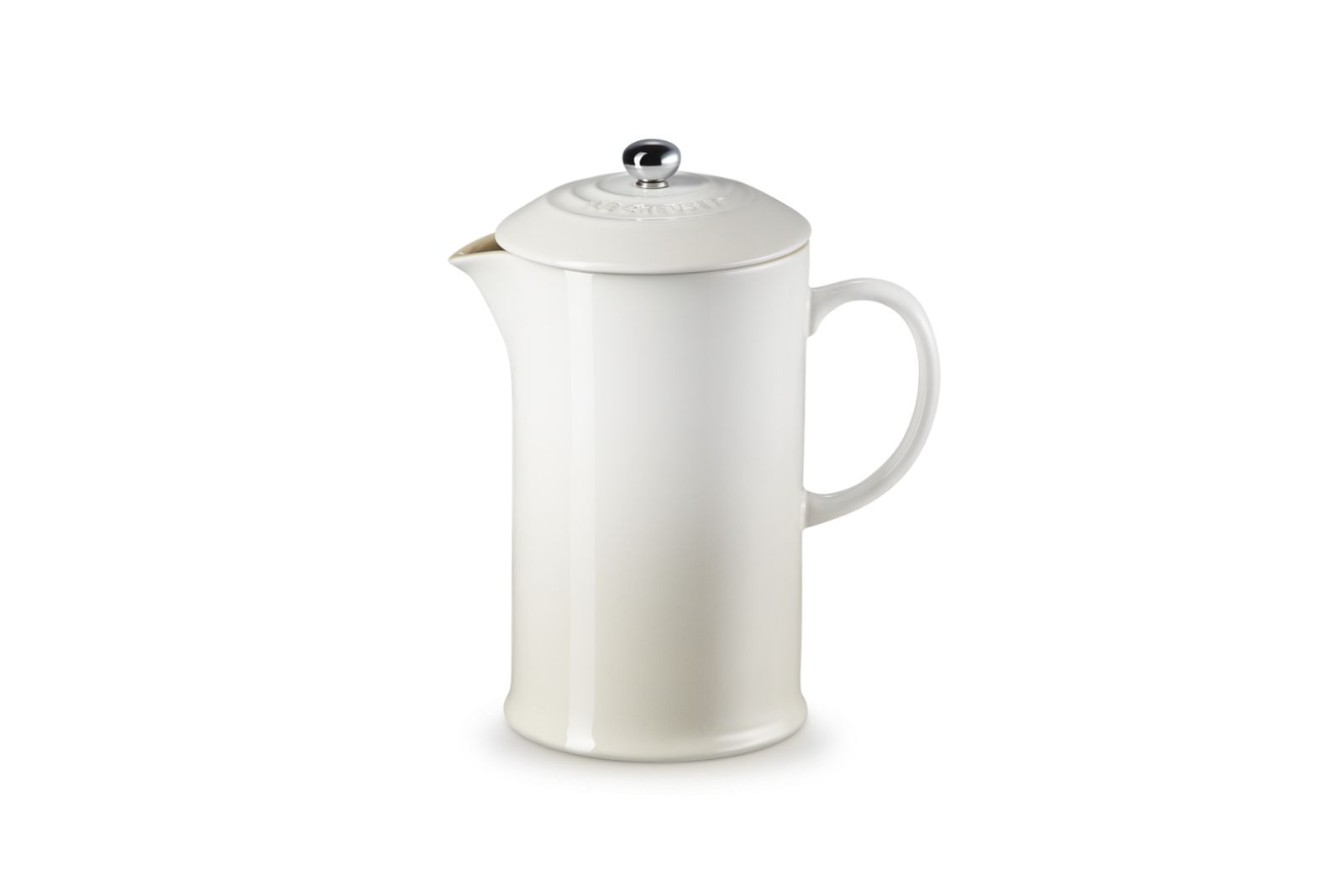 Koffiepot met Pers in Aardewerk 1l Meringue