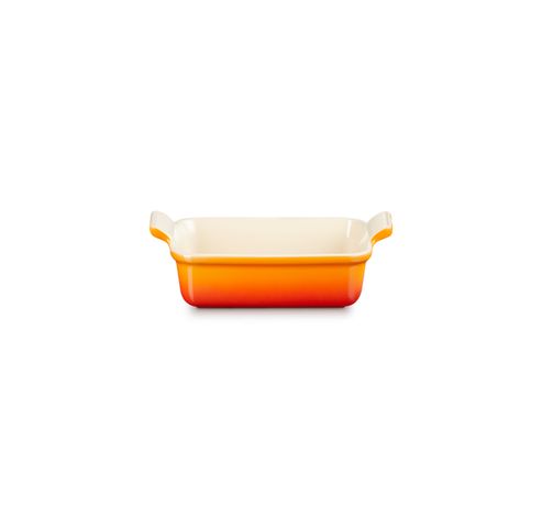  Ovenschaal Rechthoekig in Aardewerk 19cm 1,1l Oranje-rood  Le Creuset