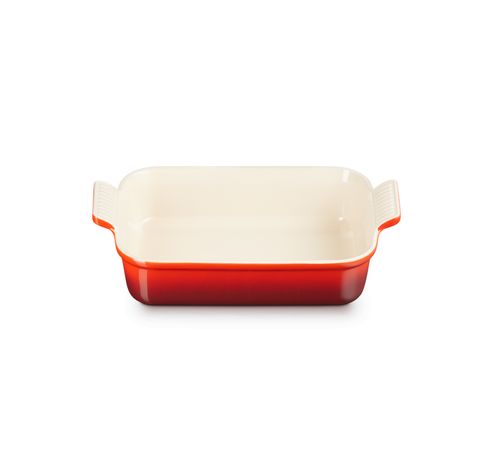 Plat rectangulaire Héritage en céramique 26cm 2,4l Cerise  Le Creuset