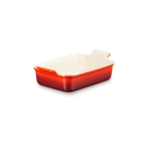  Ovenschaal Rechthoekig in Aardewerk 26cm 2,4l Oranje-rood  Le Creuset