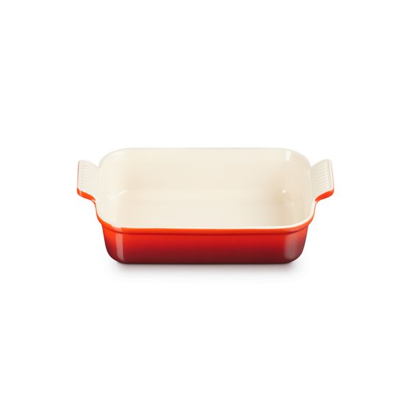  Ovenschaal Rechthoekig in Aardewerk 26cm 2,4l Oranje-rood 