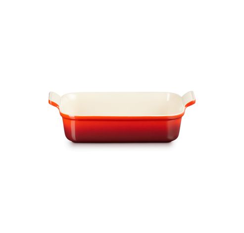  Ovenschaal Rechthoekig in Aardewerk 26cm 2,4l Oranje-rood  Le Creuset