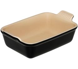 Ovenschaal Rechthoekig in Aardewerk 26cm 2,4l Ebbenzwart Le Creuset