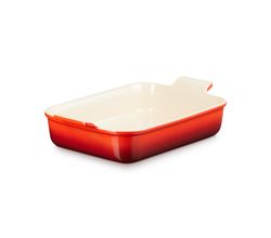 Ovenschaal Rechthoekig in Aardewerk 32cm 4l Kersenrood Le Creuset