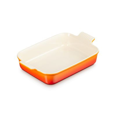 Plat rectangulaire Héritage en céramique 32cm 4l Volcanique 3,85l 32cm  Le Creuset