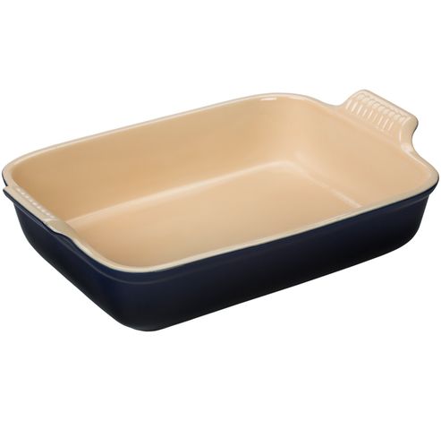 Plat rectangulaire Héritage en céramique 32cm 4l Noir Ebène  Le Creuset