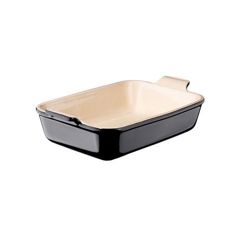 Plat rectangulaire Héritage en céramique 32cm 4l Noir Ebène  Le Creuset