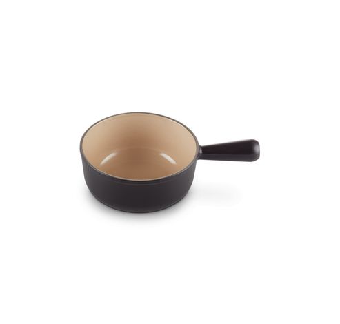 Caquelon en fonte émaillée 18cm 1,4l Noir Mat  Le Creuset