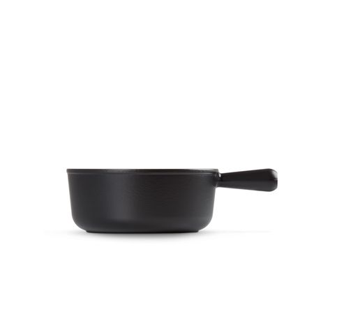 Caquelon en fonte émaillée 18cm 1,4l Noir Mat  Le Creuset