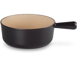 Steelpan in Geëmailleerd Gietijzer met Gietijzeren Handvat 24cm 3,3l Mat Zwart Le Creuset