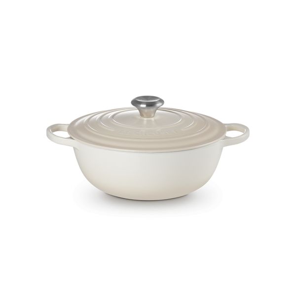 Le Creuset Marmite in Geëmailleerd Gietijzer Meringue 26cm 5,3l