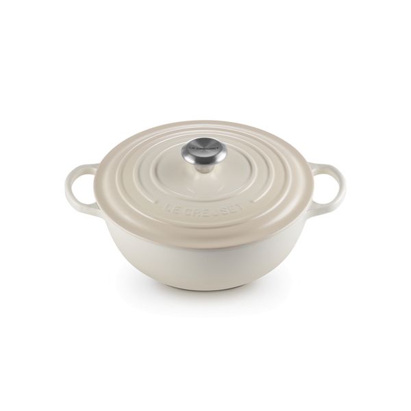 Le Creuset Marmite in Geëmailleerd Gietijzer Meringue 26cm 5,3l