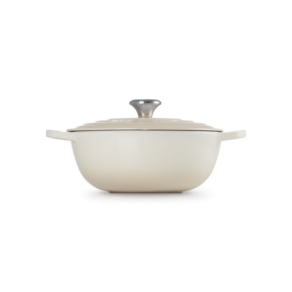 Le Creuset Marmite in Geëmailleerd Gietijzer Meringue 26cm 5,3l