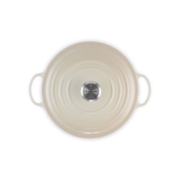 Le Creuset Marmite in Geëmailleerd Gietijzer Meringue 26cm 5,3l