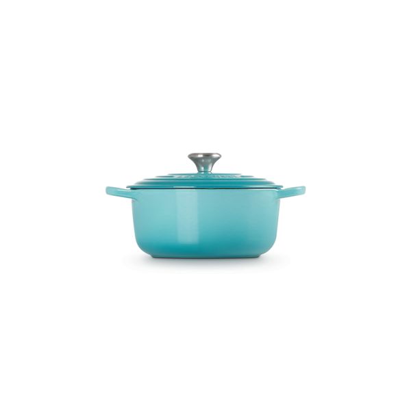 Gietijzeren Ronde cocotte 20cm 2,4l Caribbean Blue 